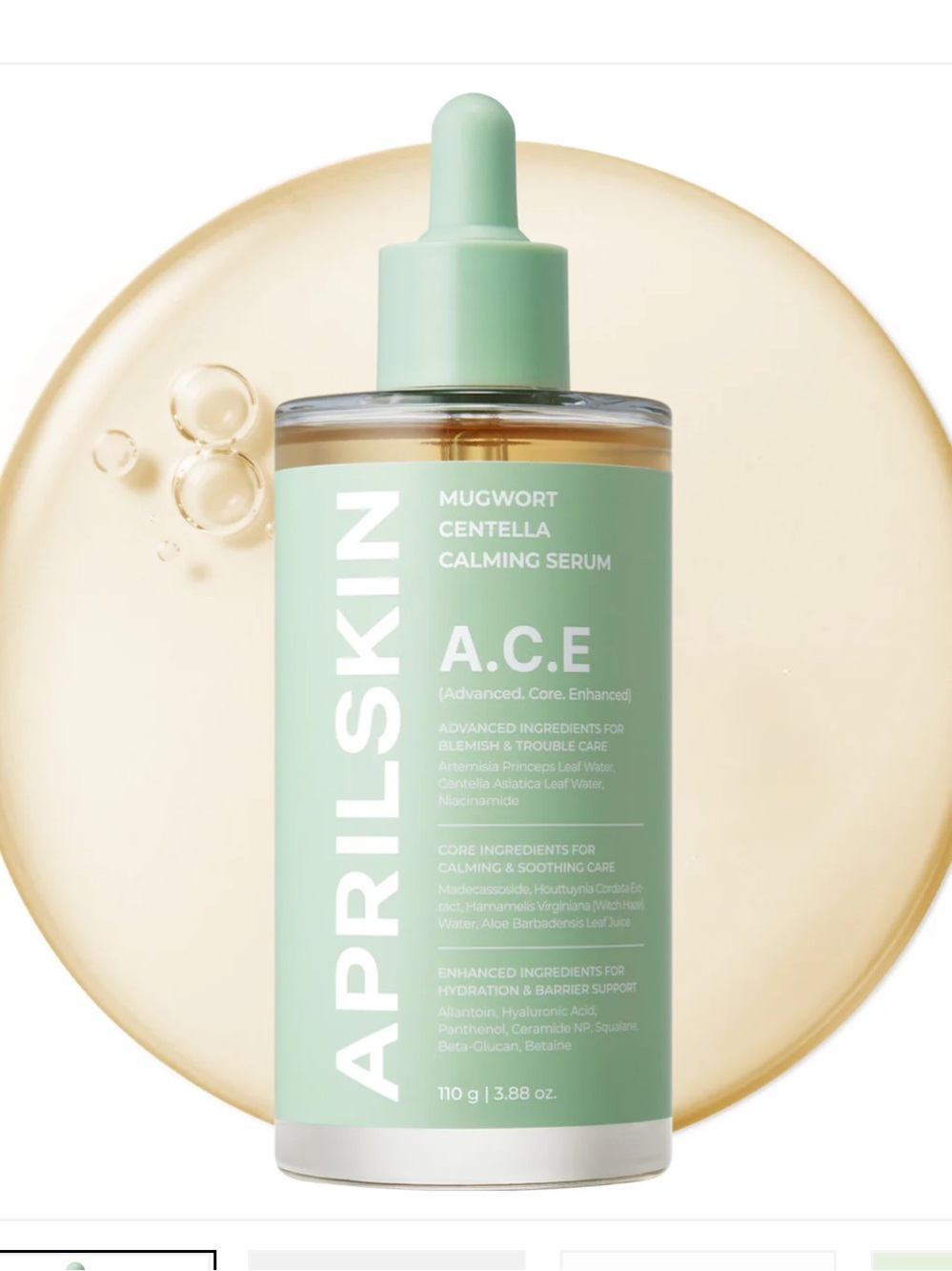 A.C.E Mugwort Centella Calming Serum APRILSKIN
